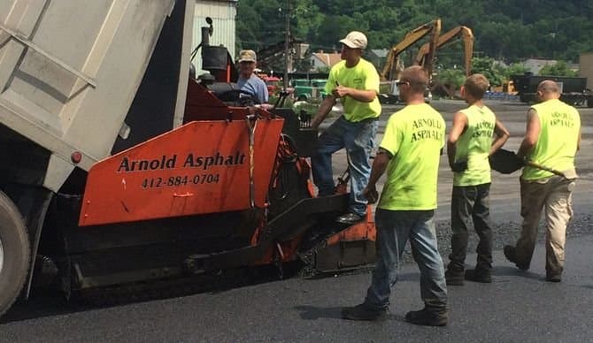 Paving work by Arnold Asphalt & Paving