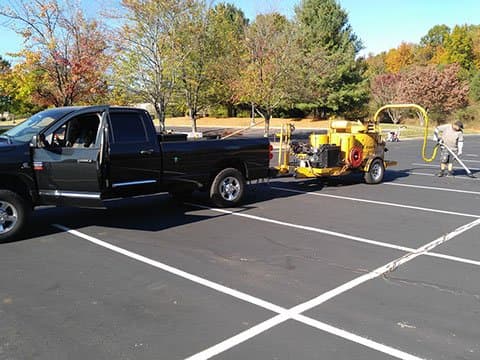 Paving work by Asphalt Maintenance of Tennessee