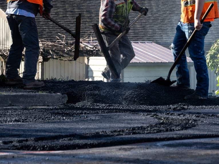 Paving work by Asphalt Masters