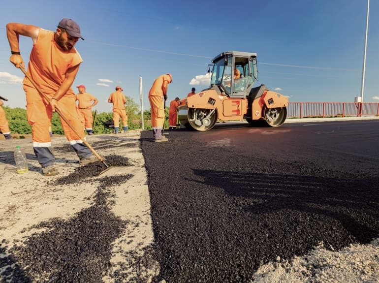 Paving work by Asphalt Masters