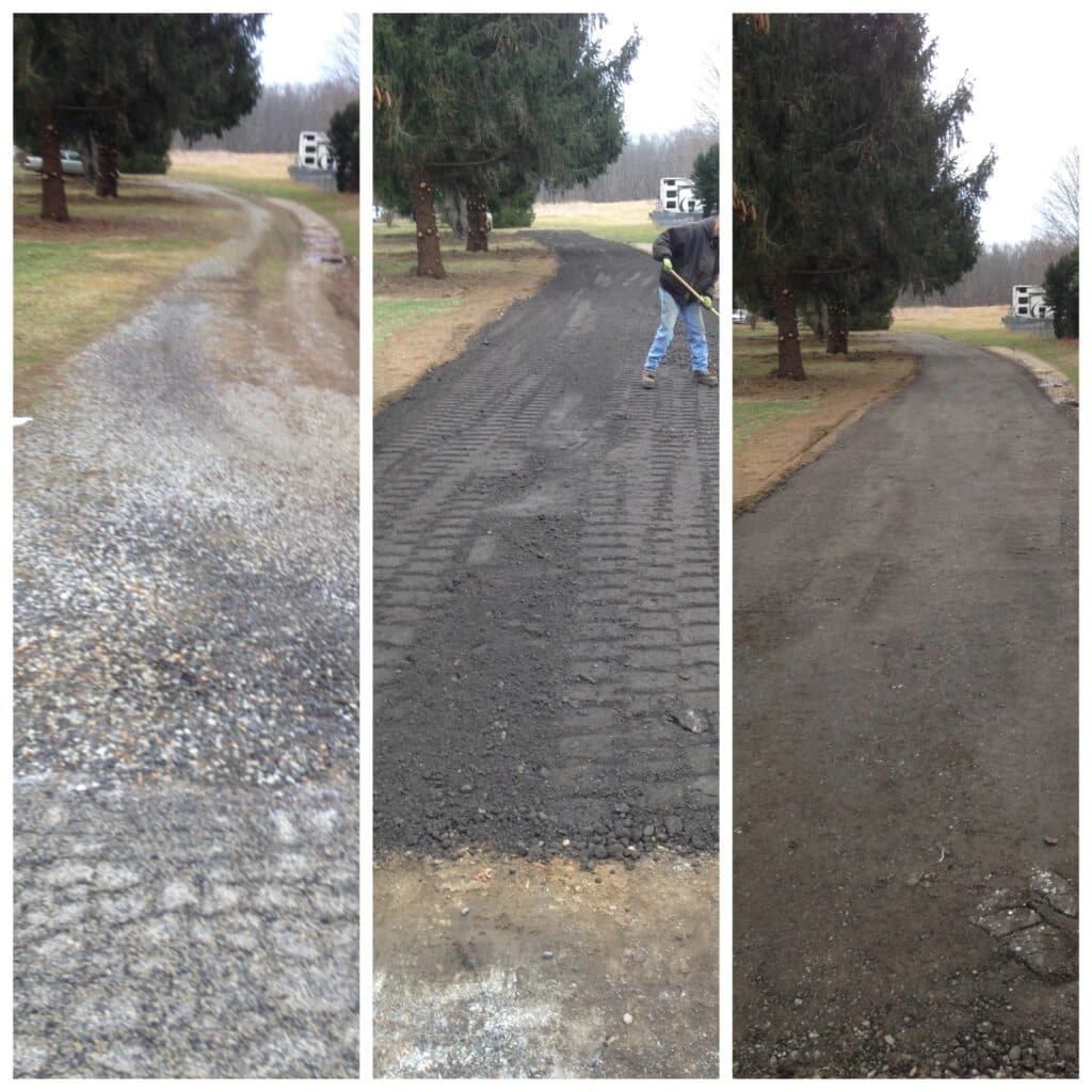 Paving work by Blacktop Asphalt Millings
