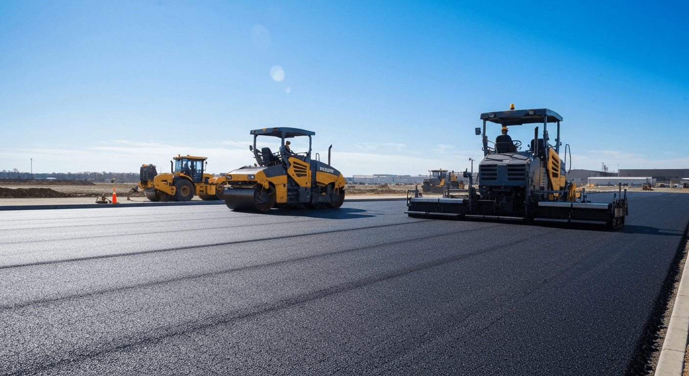 Paving work by J&M construction
