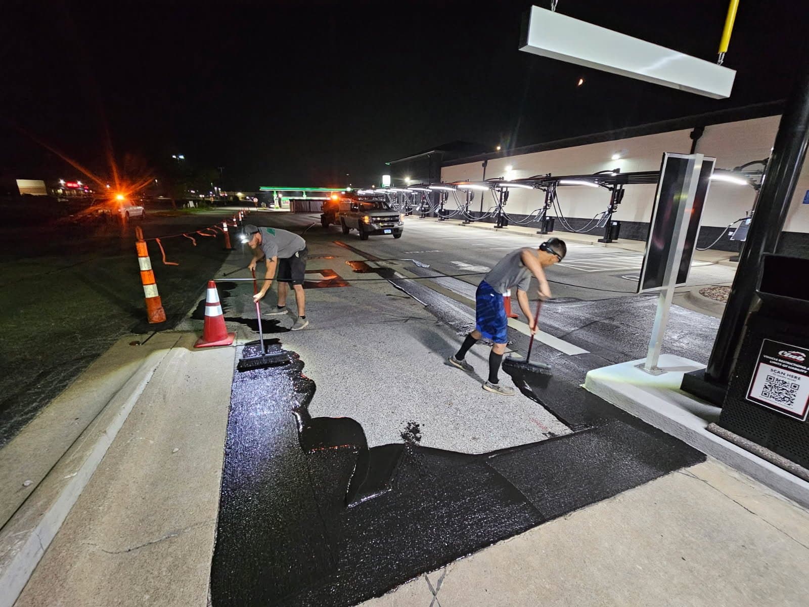 Paving work by Behncke Construction Inc.