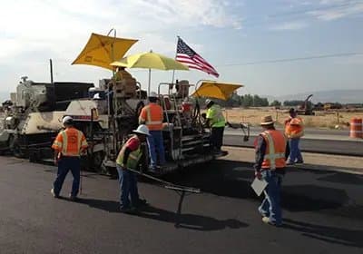Paving work by Bowman Asphalt Inc.