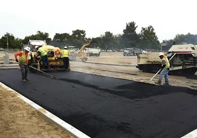 Paving work by Bowman Asphalt Inc.