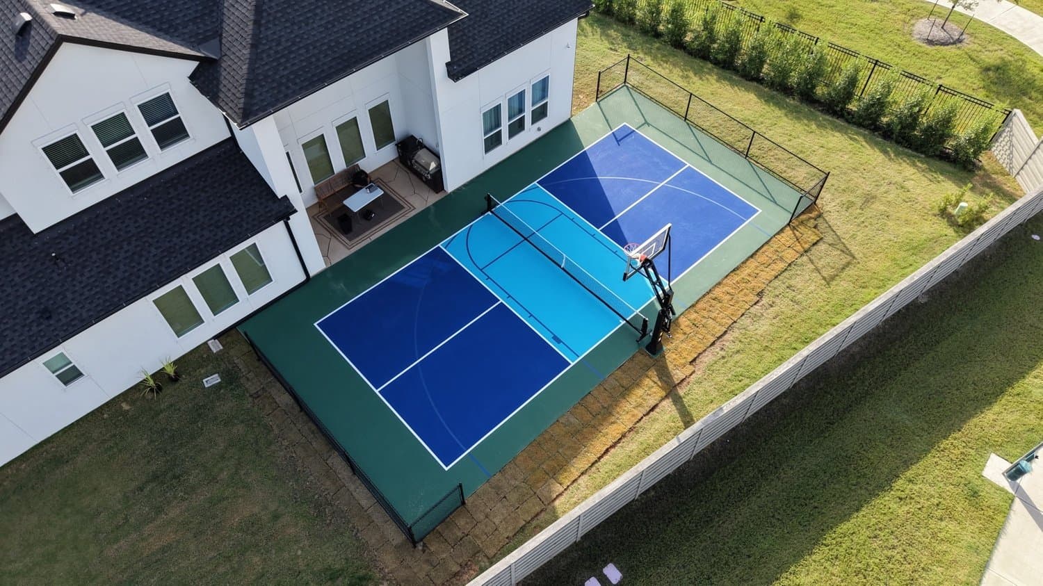 Paving work by Build My Courts - Pickleball, Basketball and Tennis Court Builders