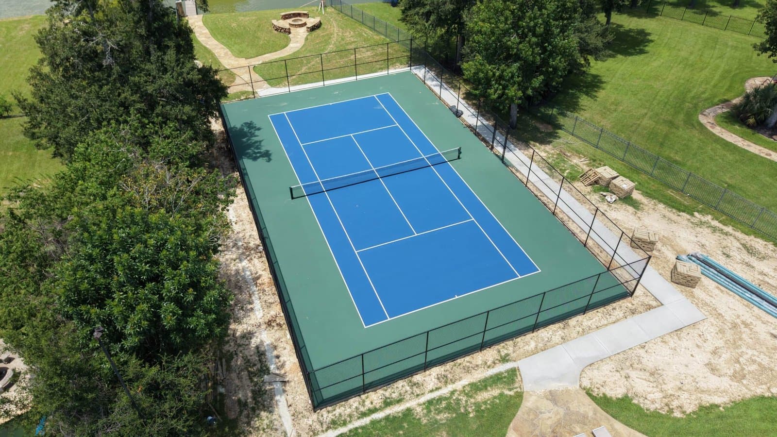 Paving work by Build My Courts - Pickleball, Basketball and Tennis Court Builders