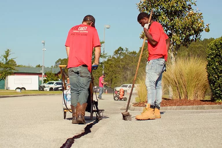 Paving work by First Coast Asphalt Solutions, LLC