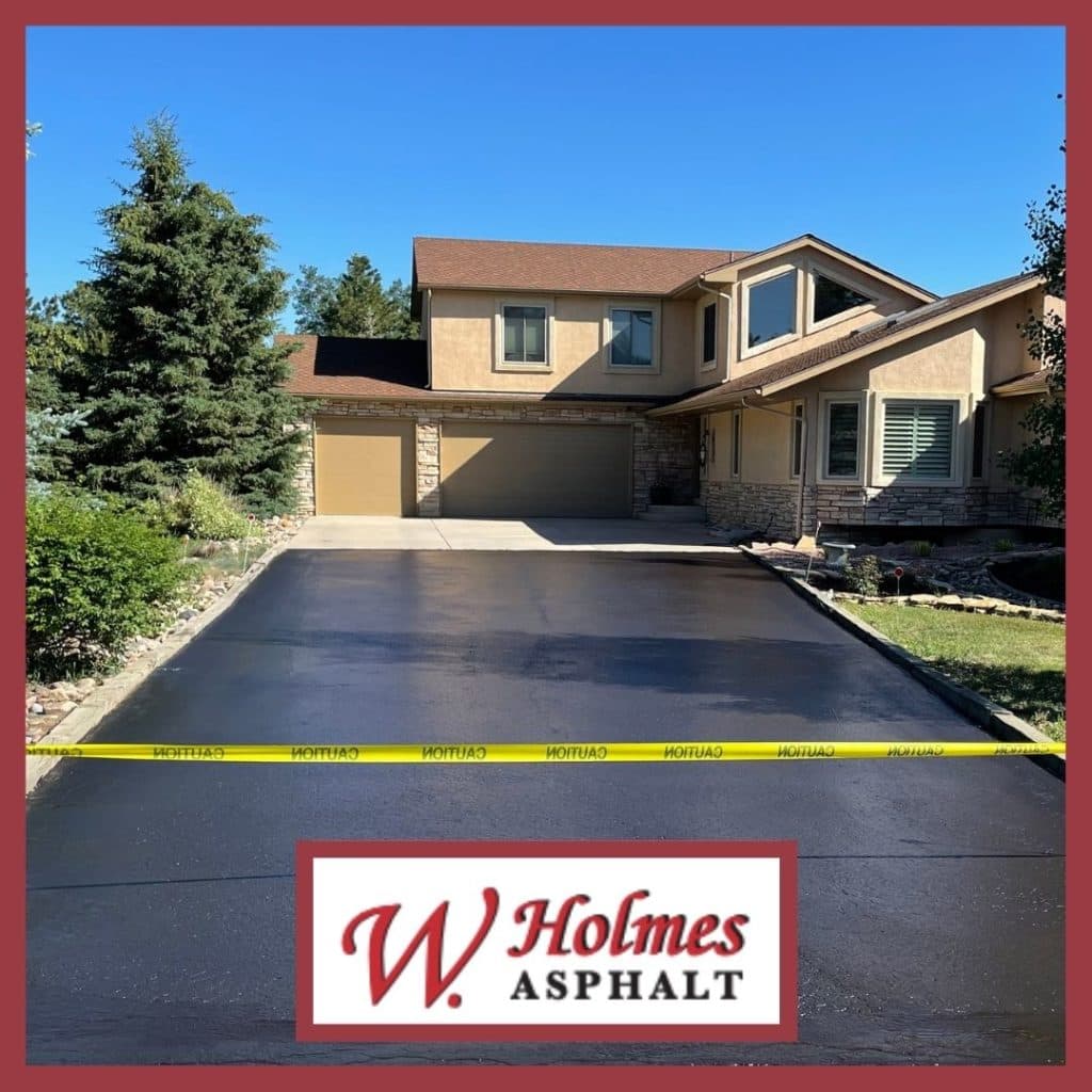 Paving work by W. Holmes Asphalt & Seal Coating