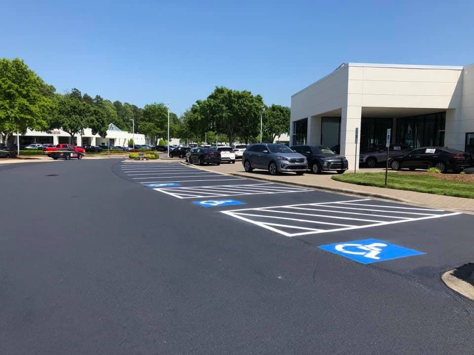 Paving work by Cavalier Sealcoating