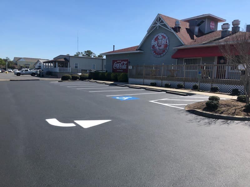 Paving work by Cavalier Sealcoating