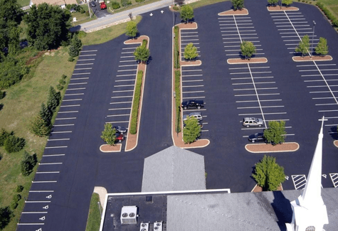 Paving work by Allstate Sealcoating Inc.