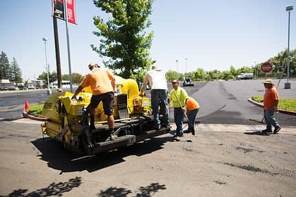 Paving work by Central Valley Asphalt