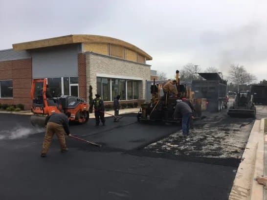 Paving work by Chamberlain Contractors