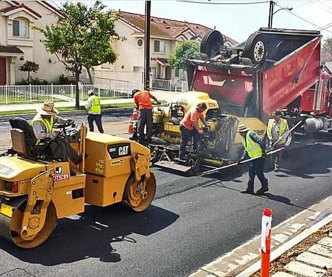 Paving work by City Service Contracting Inc.
