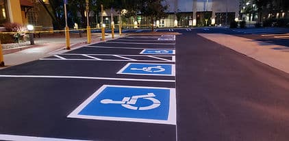 Paving work by America's Best Striping