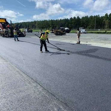 Paving work by Robinson Paving Company - Division of Scruggs