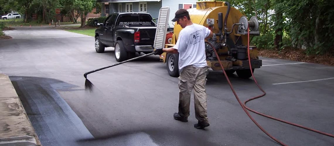 Paving work by Finish Line Sealcoating