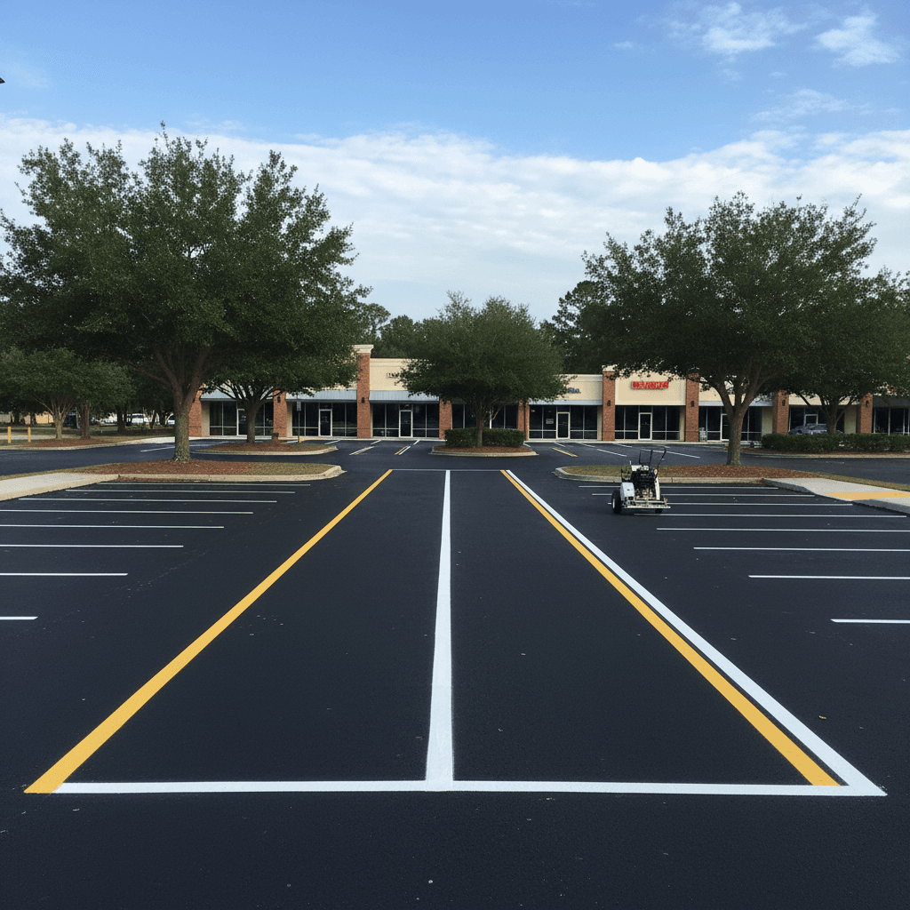 Paving work by Allied asphalt contractor
