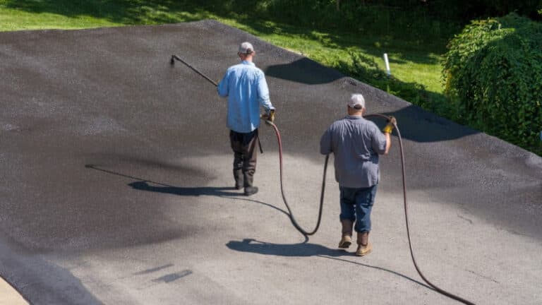 Paving work by PRACMA Asphalt Paving Sealcoating Line Striping