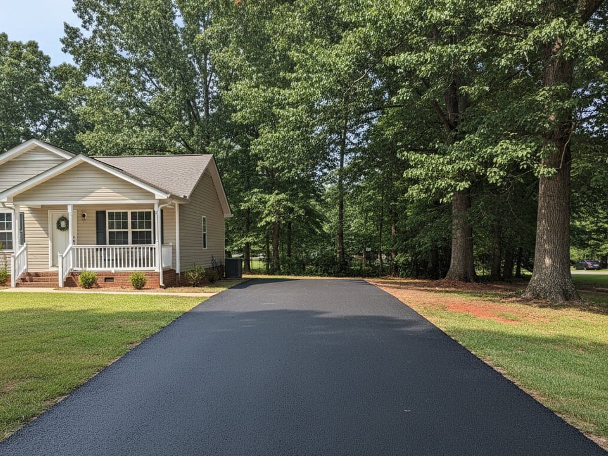Paving work by Majestic Asphalt Company