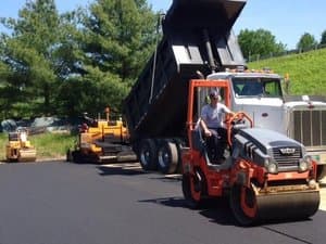 Paving work by O'Brien Paving