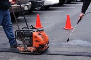 Paving work by El Camino Asphalt Paving Corp.