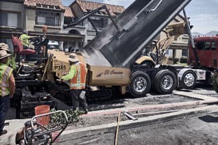 Paving work by El Camino Asphalt Paving Corp.