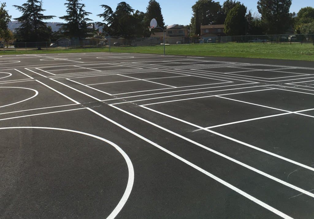 Paving work by Excel Painting & Striping