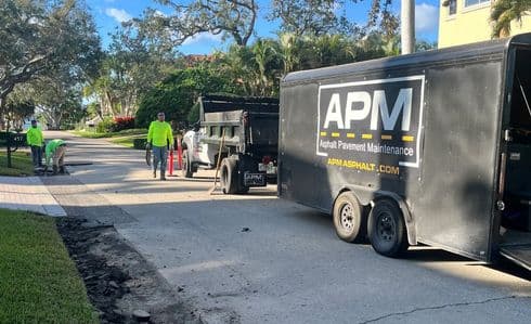 Paving work by Asphalt Pavement Maintenance