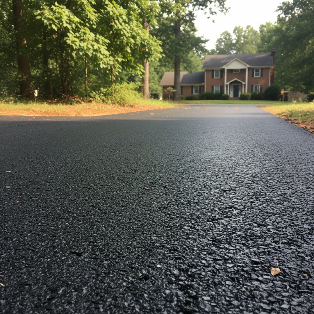 Paving work by Majestic Asphalt Company