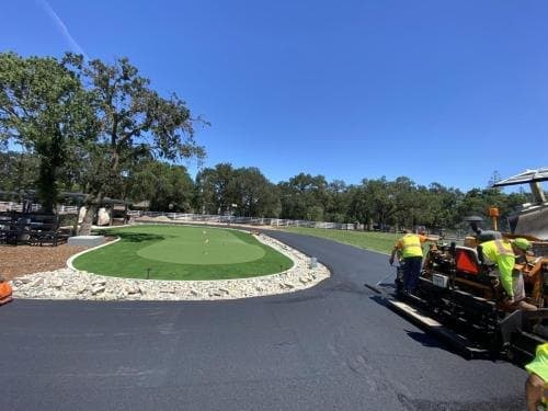 Paving work by Folsom Lake Asphalt