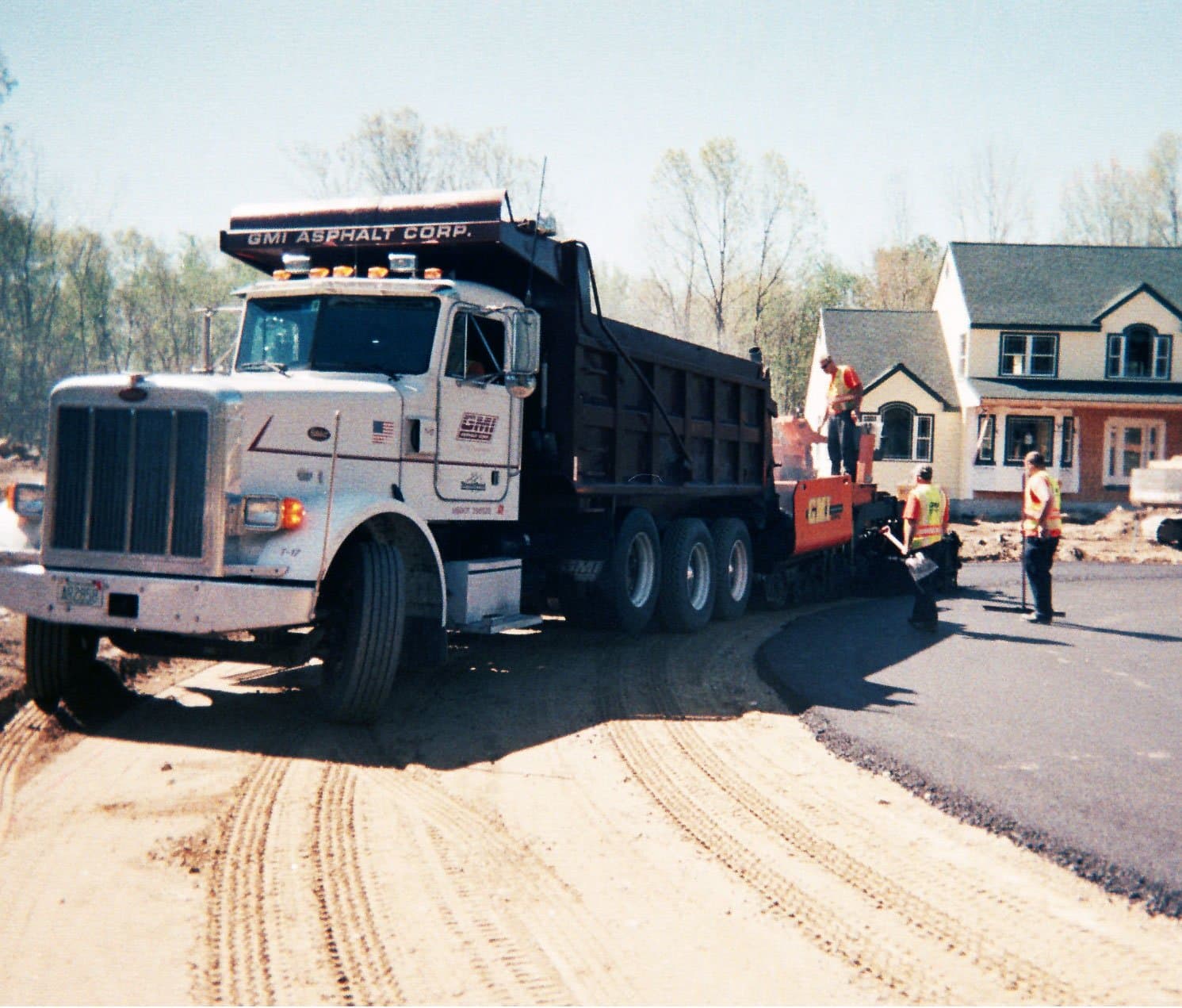 Paving work by GMI Asphalt Plant