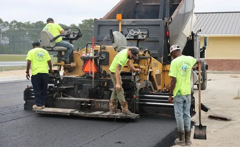 Paving work by Gulf-Pride Paving and Civil Contractors