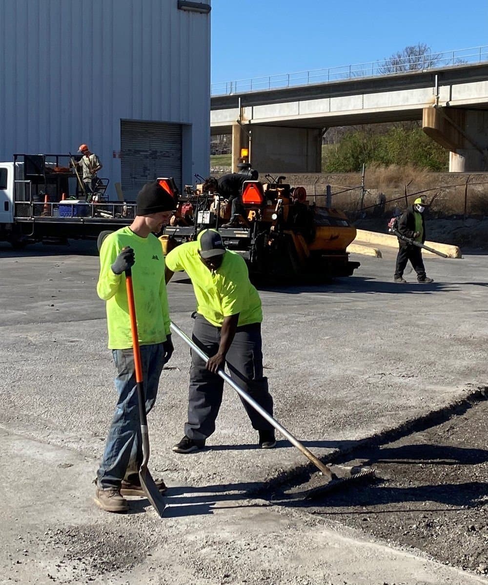 Paving work by J & B Asphalt & Paving