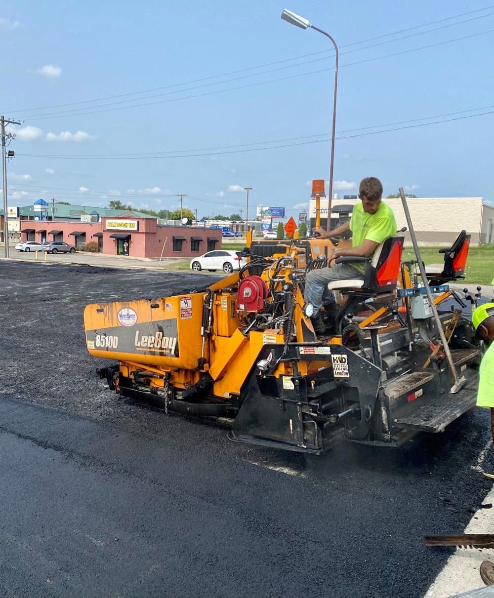 Paving work by J & B Asphalt & Paving