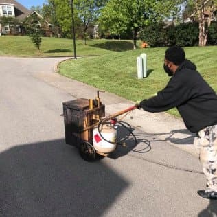 Paving work by Jim Reynolds Asphalt Contractor, Inc.