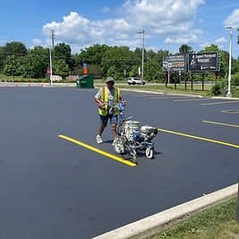 Paving work by Johnson Seal Coating