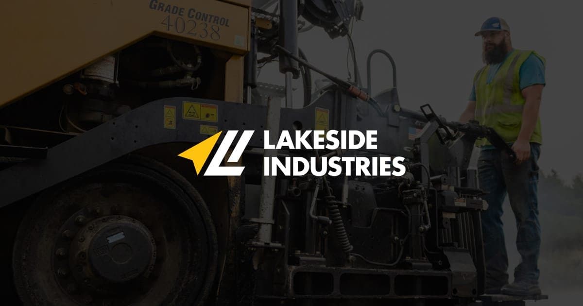 Paving work by Lakeside Industries