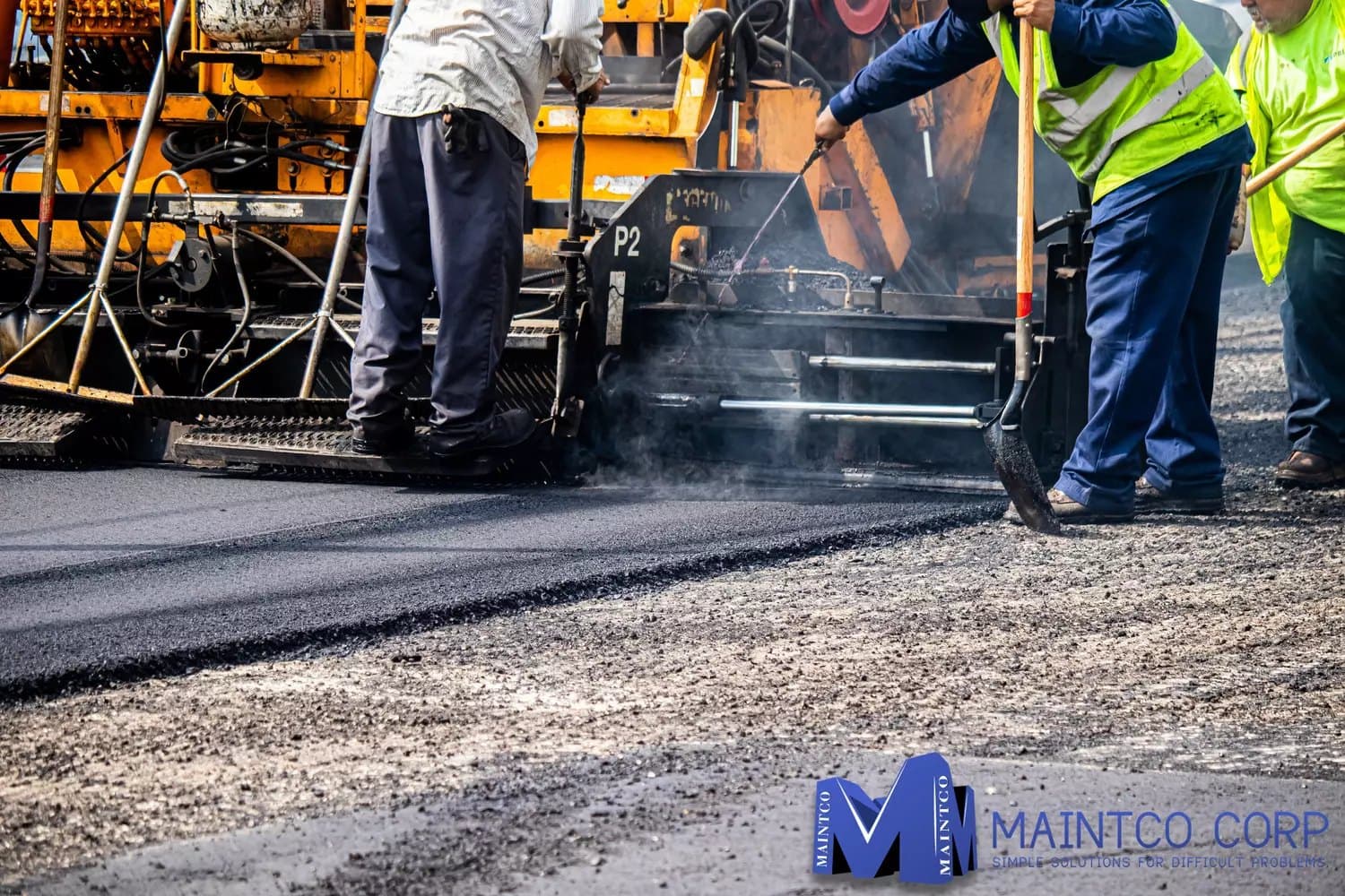 Paving work by Maintco Corp
