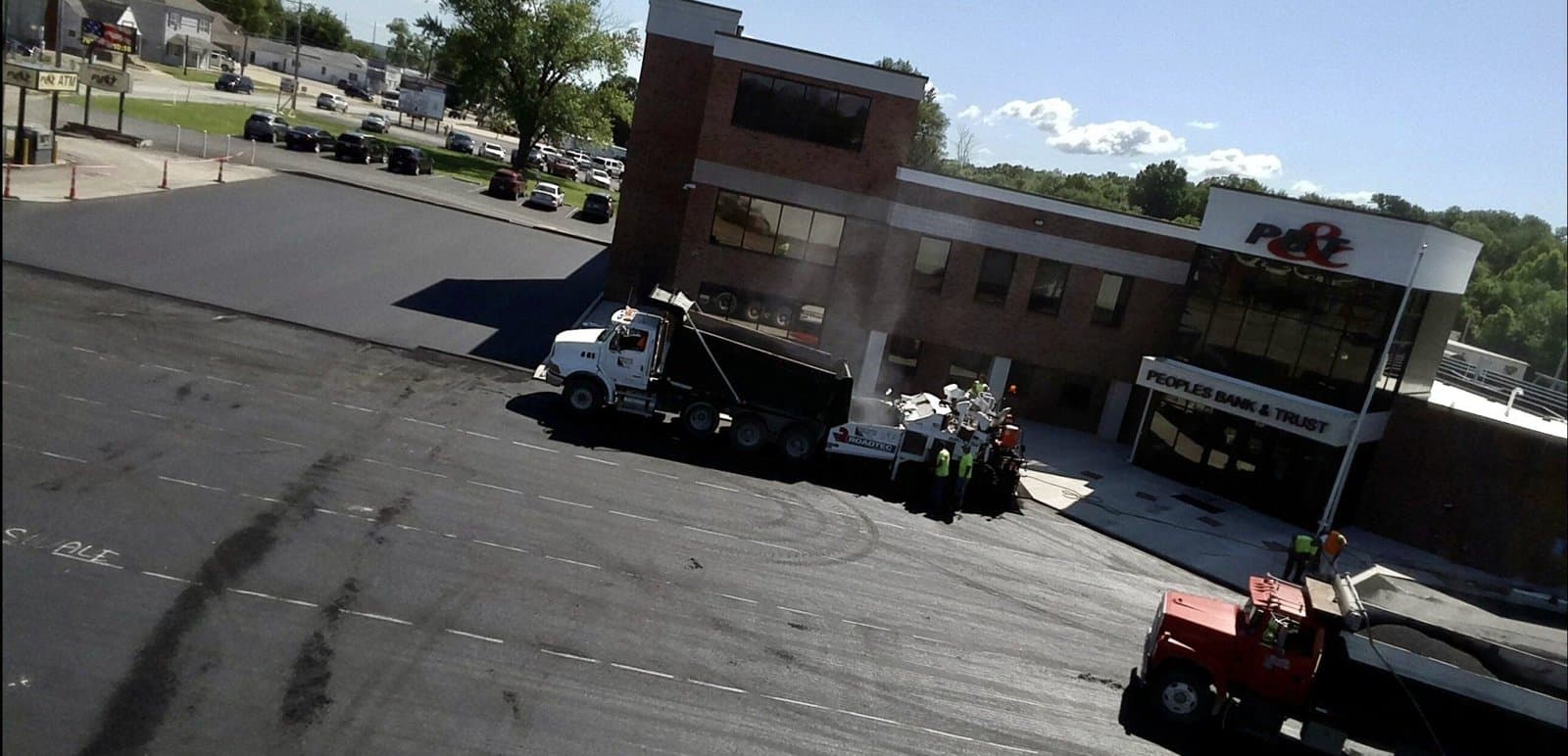 Paving work by Mid River Asphalt Inc