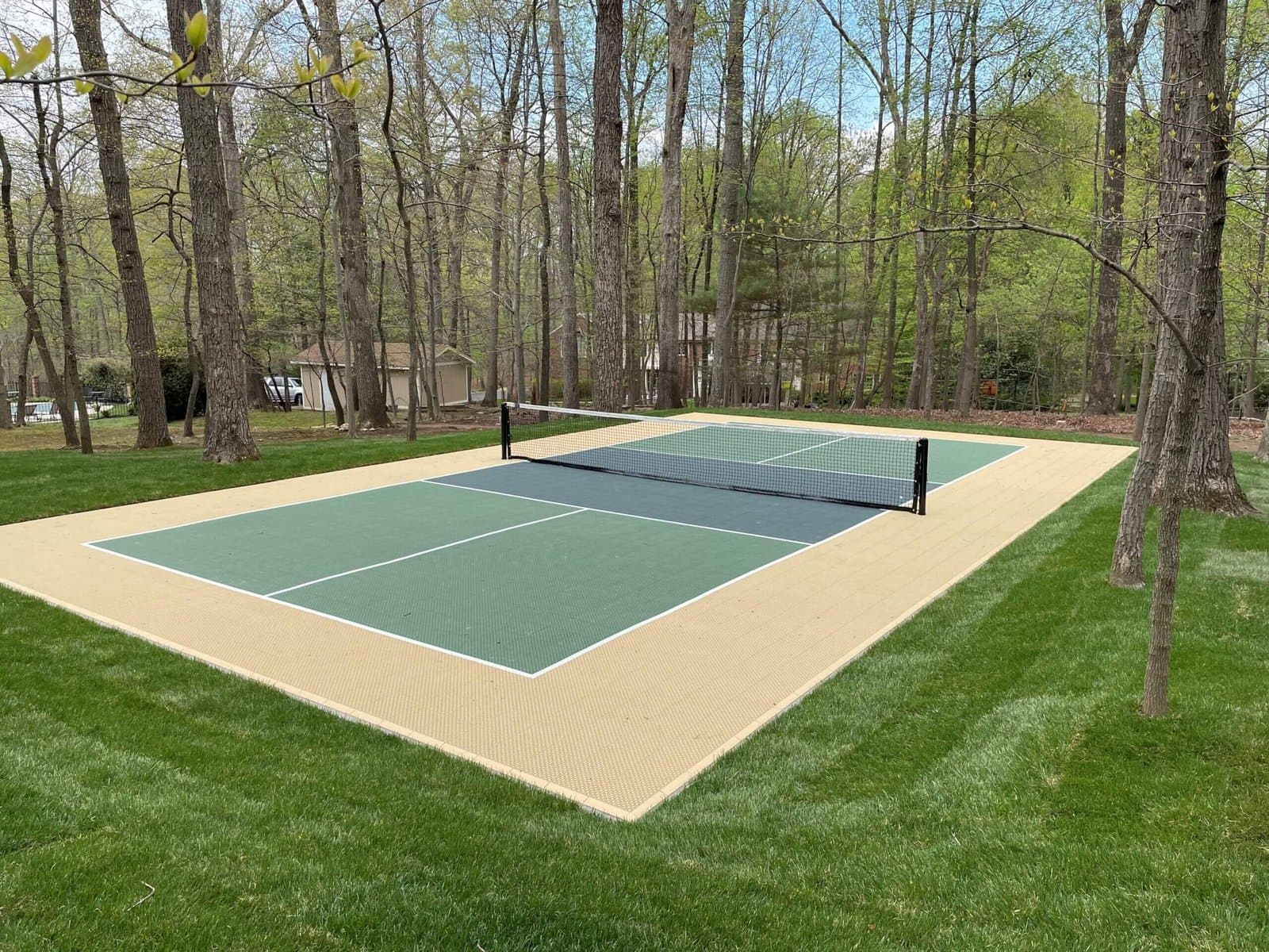 Paving work by Pickleball Court Builders of Houston
