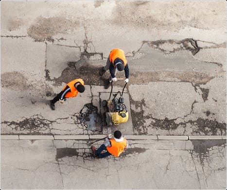 Paving work by Precision Asphalt