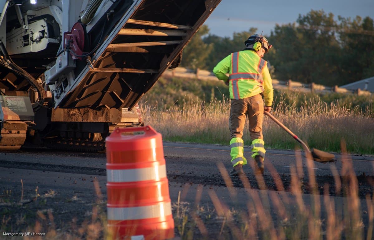 Paving work by RiverBend Materials, A CRH Company