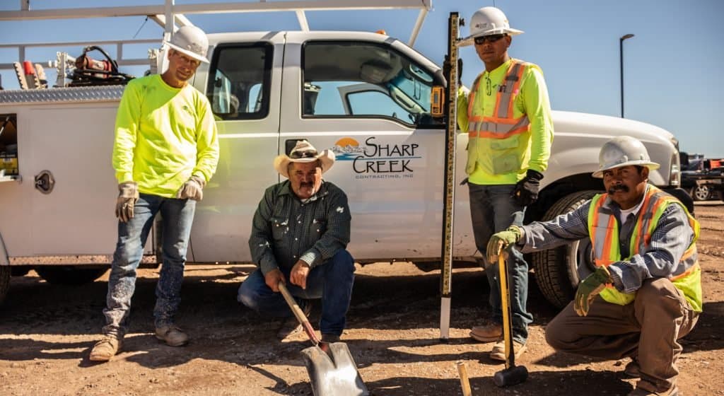 Paving work by Sharp Creek Contracting, Inc.