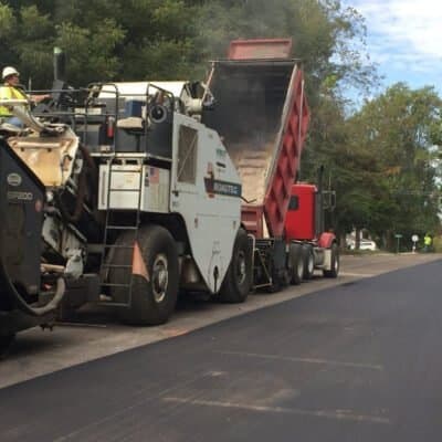 Paving work by Sullivan Asphalt Inc