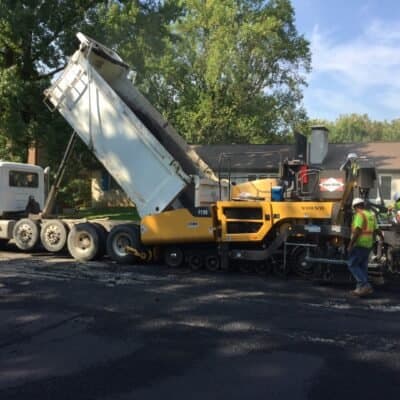 Paving work by Sullivan Asphalt Inc