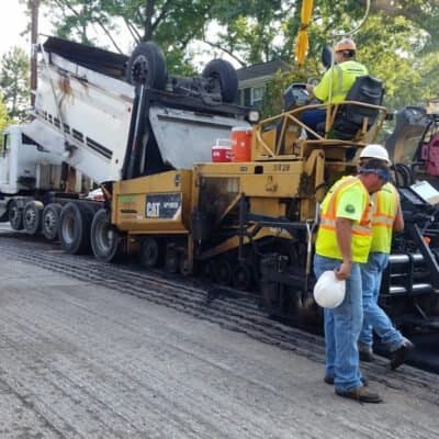 Paving work by Sullivan Asphalt Inc
