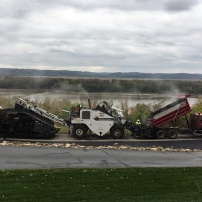 Paving work by Sullivan Asphalt Inc