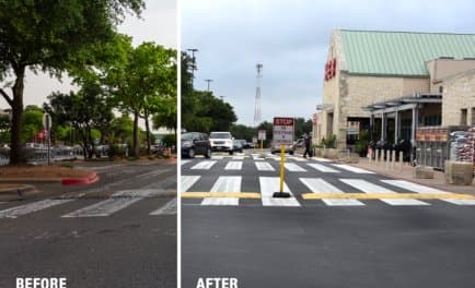 Paving work by Texas Materials